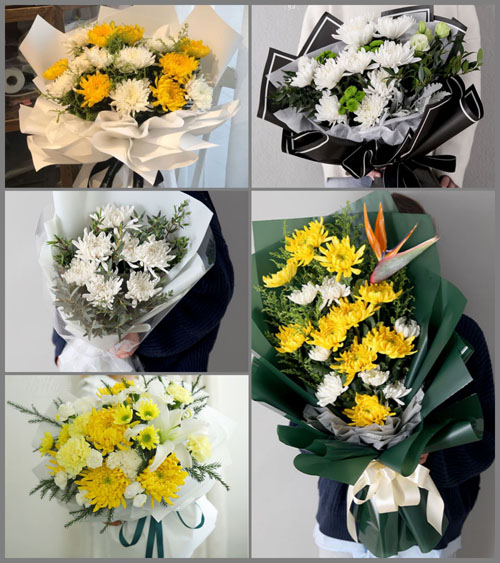 湖北黄冈市罗田县大河岸镇花艮岩村白事花束代送